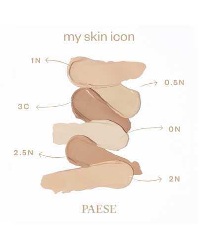 My Skin Icon Mattifying Foundation with Satin Finish - 0.5N Porcelain  - PAESE