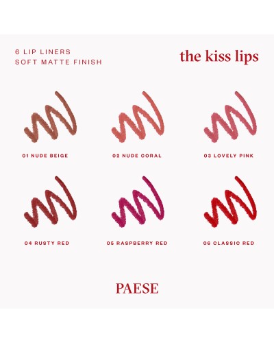 The Kiss Lips Lip Liner - 03 Lovely Pink - PAESE