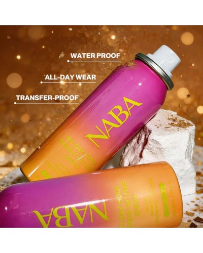 Fijador de maquillaje en Aerosol - All day hold - Naba Cosmetics