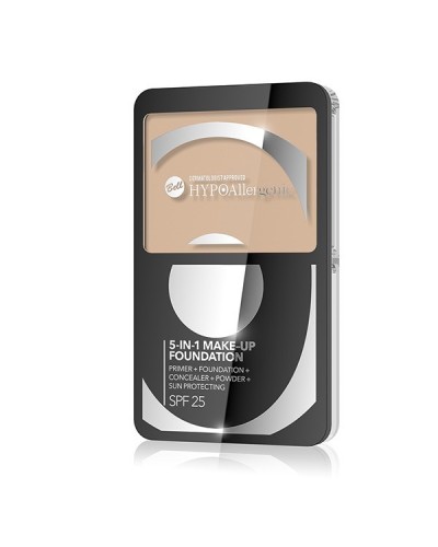 HYPO Base de maquillaje SPF25 hipoalergénica Cream Matte 5 en 1 - Color : 03.GOLDEN BEIGE - Bell HYPO