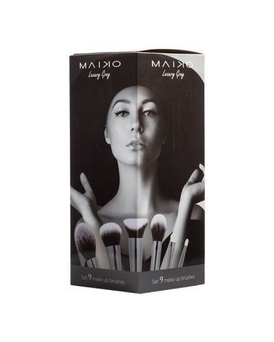 Set 9 brochas Maiko Luxury Grey - Maiko