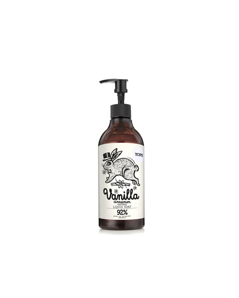 Jabón de manos hidratante natural - Vainilla y Canela -YOPE
