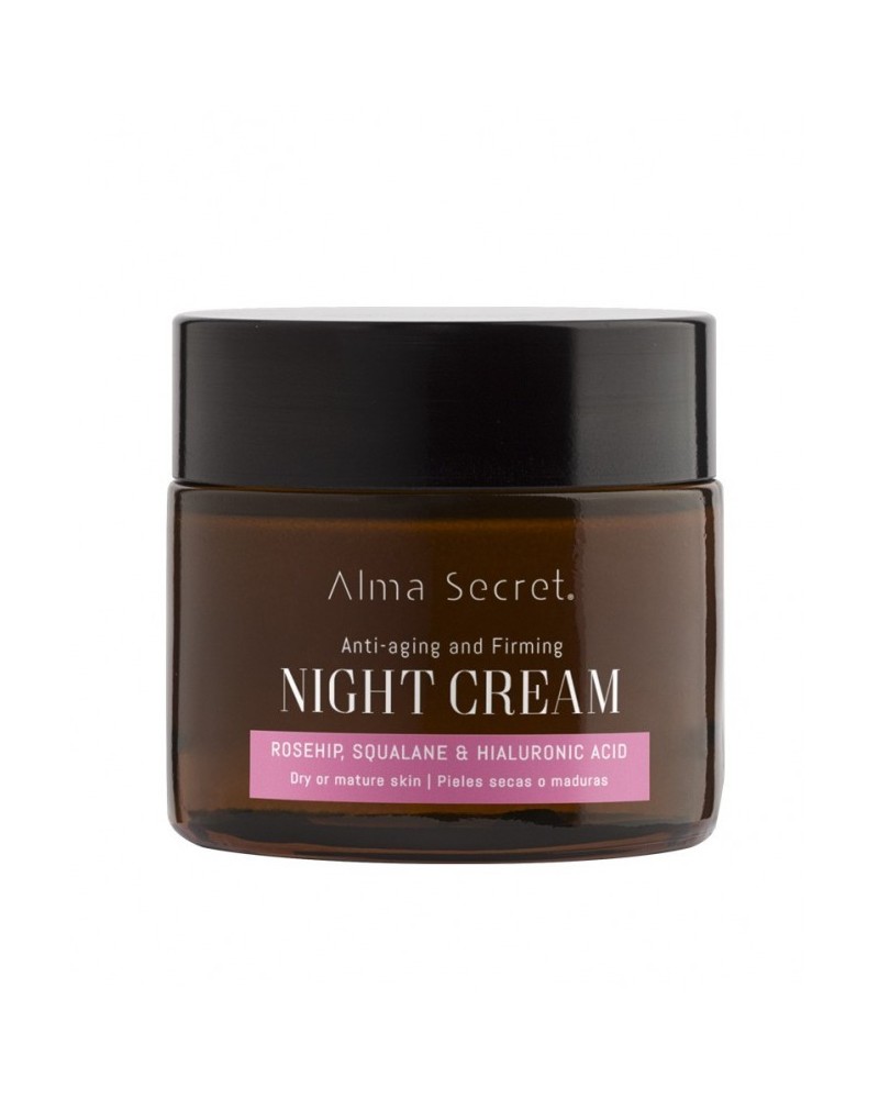 MULTIREPARADORA NOCHE ANTIEDAD ROSA MOSQUETA, ESCUALANO&HIALURÓNICO - Alma Secret