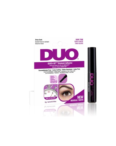 Pegamento de pestañas DUO Quick Set sin latex oscuro 5gr