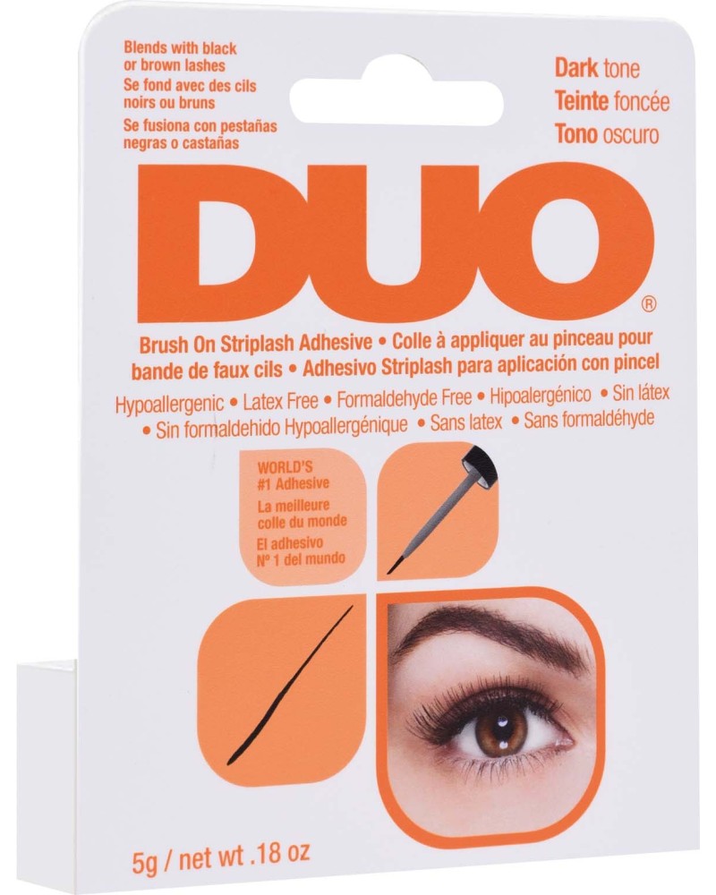 Pegamento de pestañas DUO sin latex oscuro 5gr - DUO ADHESIVE