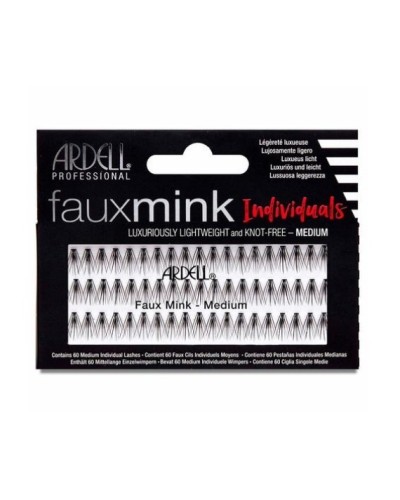 Faux Mink Black Medium - Pestañas en grupo sin nudo - Ardell