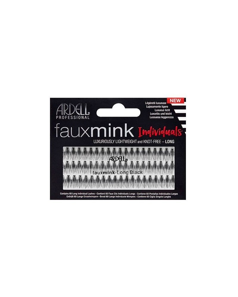 Faux Mink Black Long - Pestañas en grupo sin nudo - Ardell