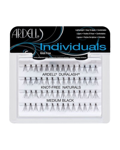 Individual Black Medium - Pestañas en grupo sin nudo - Ardell