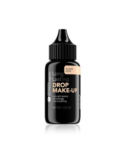 Base de maquillaje duradera hipoalergénica Drop Make Up: 05 Sand Beige - Bell Hypo