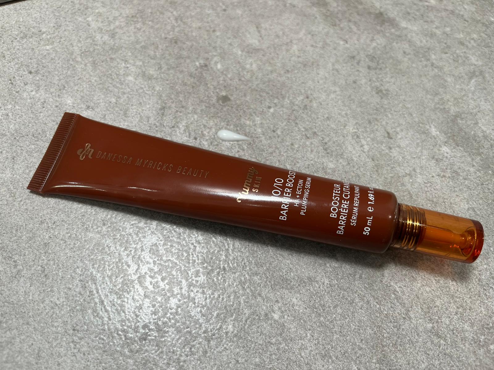 yummy skin 10-10 barrier boost hyaluronic acid + ectoin plumping serum danessa myricks review