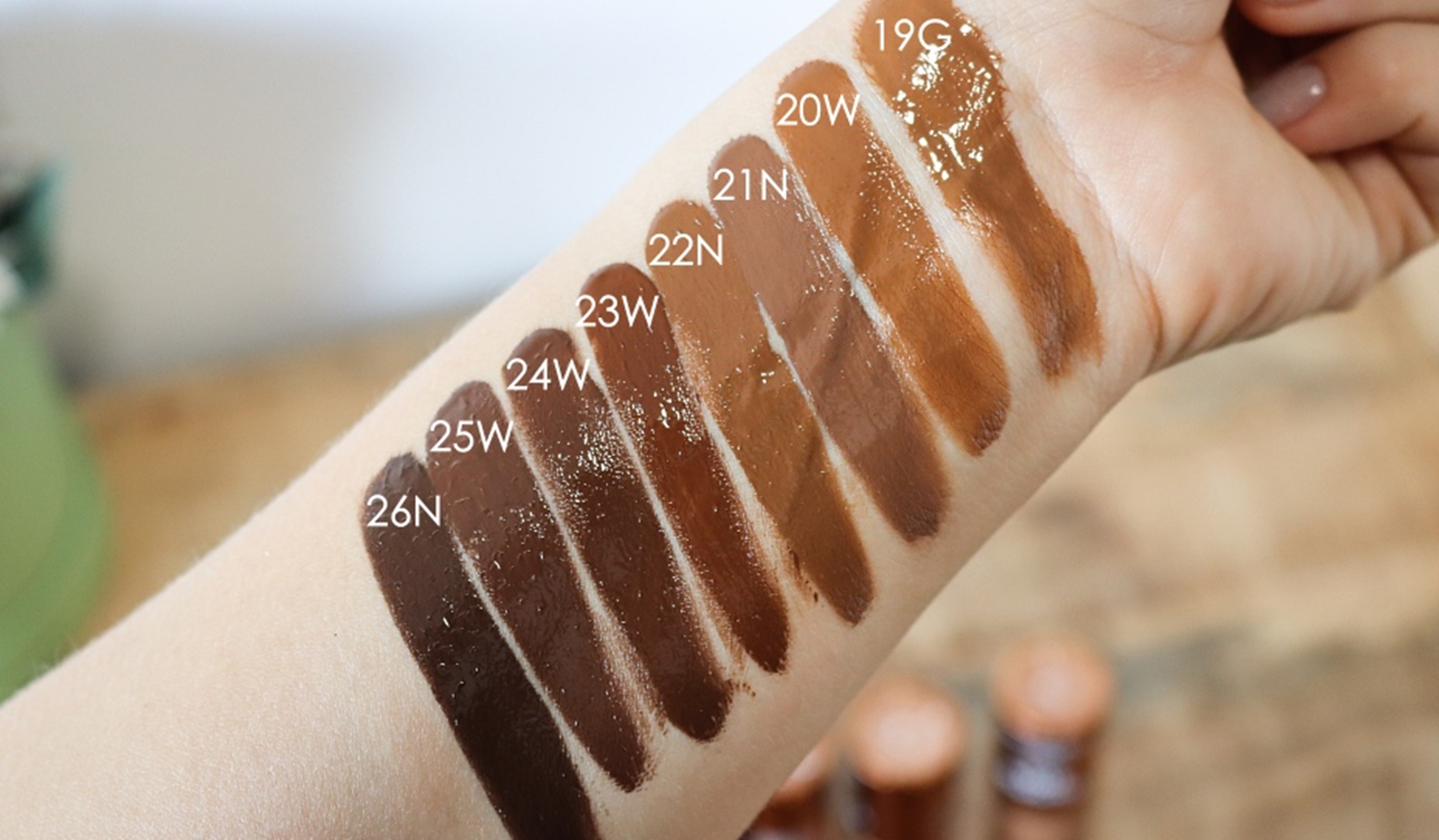 swatches yummy skin glow foundation danessa myricks