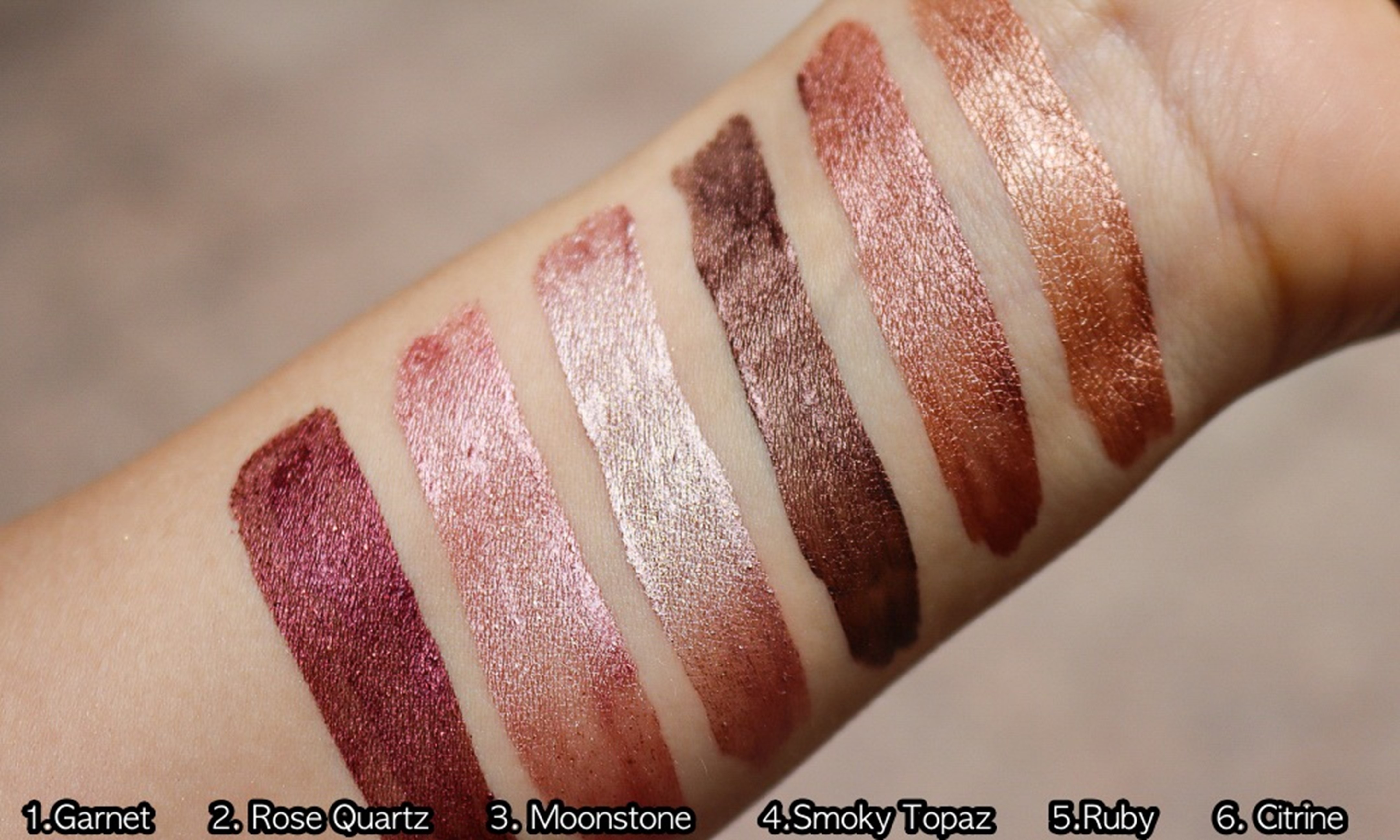 swatches sombras liquidas bodyography