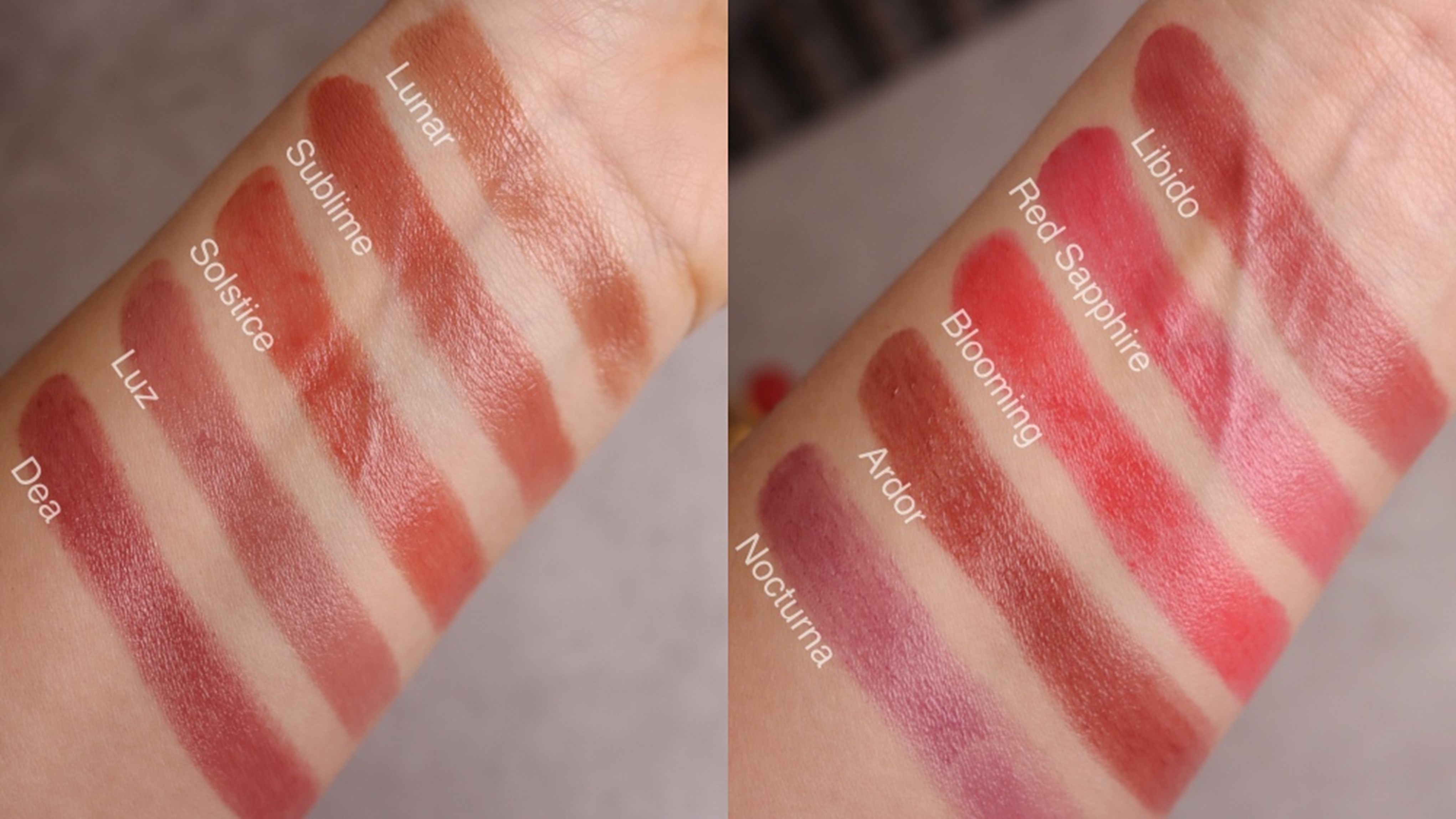 swatches beyond jelly lipstick nabla
