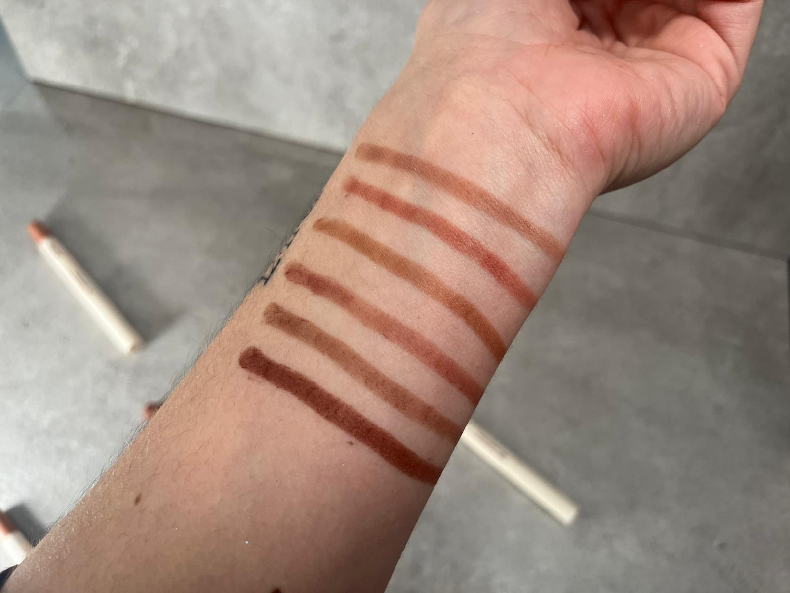 creamy lip liner swatches paese